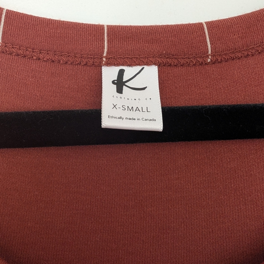 Women's Rust Checkered Dress - Picture 4 of 4